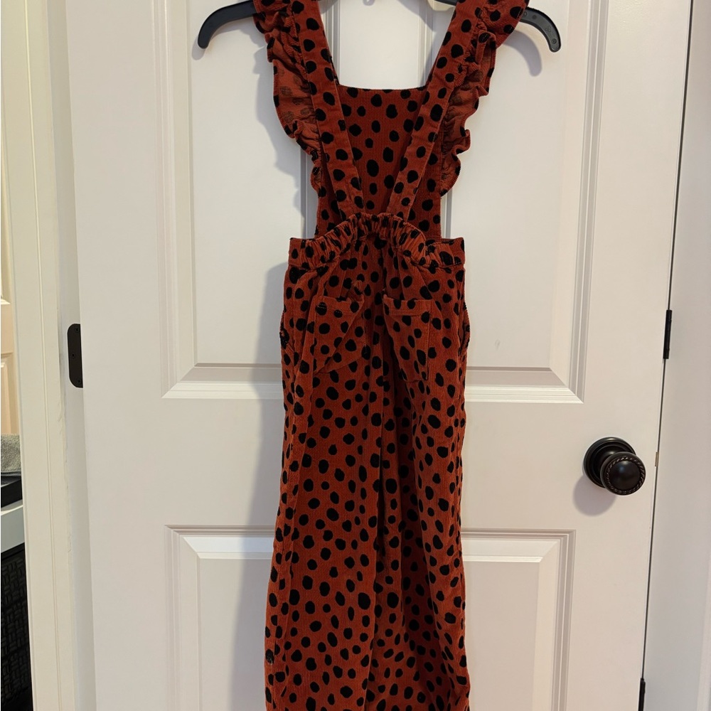 Hanna Andersson Black and Brown Playful Ruffled Jumpsuit - Picture 12 of 12